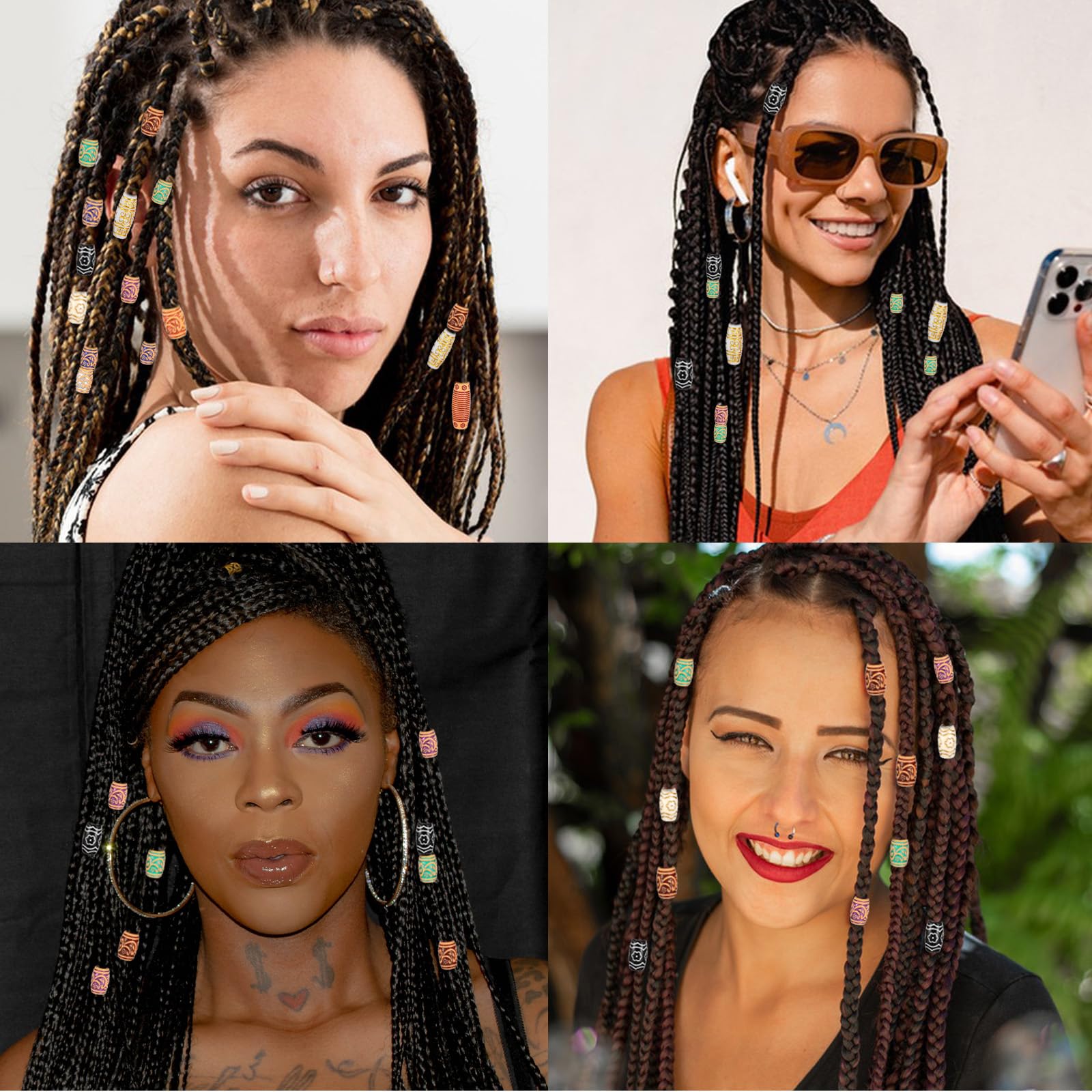 38pcs Hair Beads Rings with Ha - Spudger Plastic Set review and price